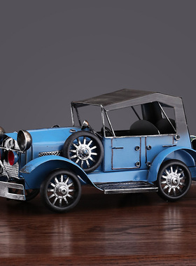 覆古怀旧老爷车i摆件家居样板房客厅书房酒柜电视柜软装饰送礼摆