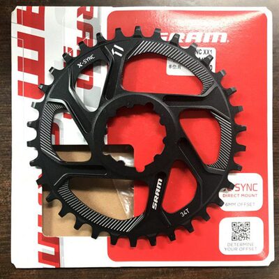 SRAM XX1 GXP版本 6度直装式X-SYNC盘片一体盘片 正负盘片 38 34T