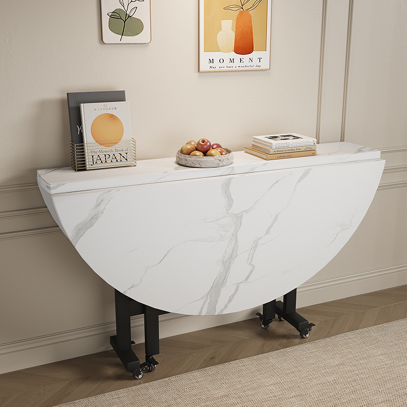 折叠桌子圆桌g家用多人聚餐可移动收纳方便小户型多功能简易吃饭