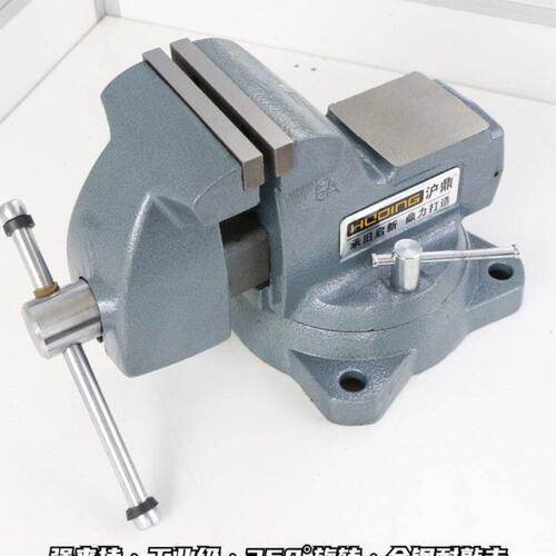 沪鼎重型台虎钳 工业级方钢多功能款强夹持精密台钳工作台用虎钳