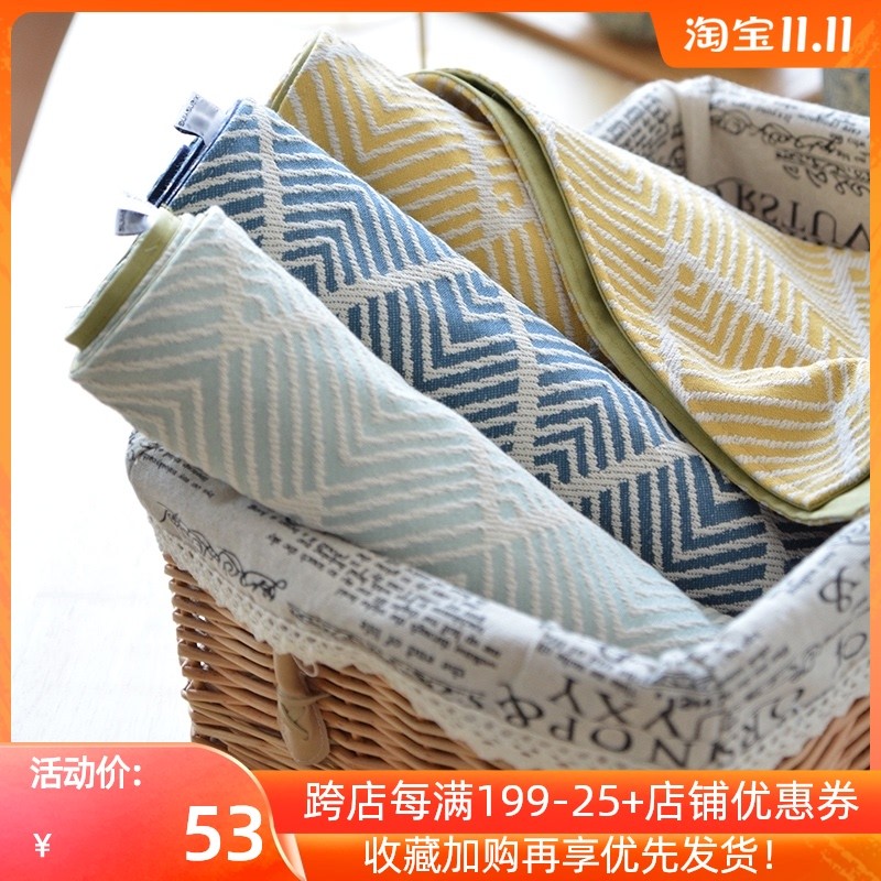 北欧桌旗简约现代茶桌p布日式茶台布艺长条新中式床旗定制餐桌桌