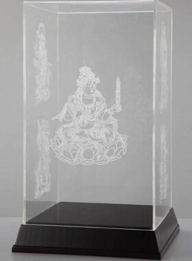 宝箧印塔佛塔像有机玻璃罩4号带底座感光胶天都峰挑棍游戏