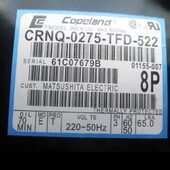 0325 0275 0300 CRJQ 0250 CRNQ CRFQ 522谷轮压缩机CRKQ PFJ TFD