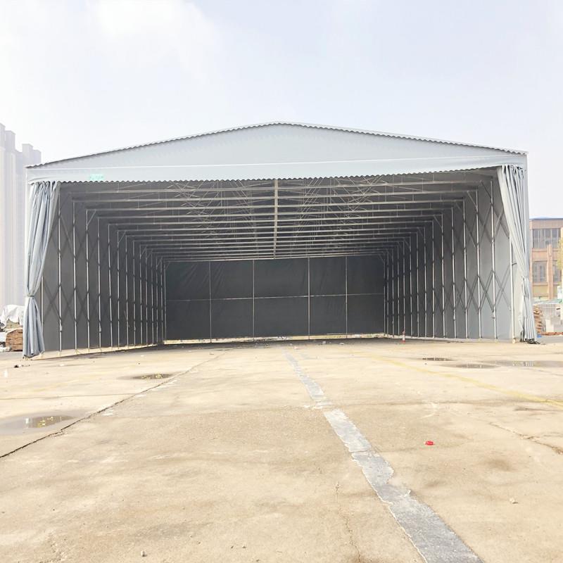 江苏大型移动仓库推拉蓬遮阳停车棚宵夜大排档帐篷活动伸缩式雨棚