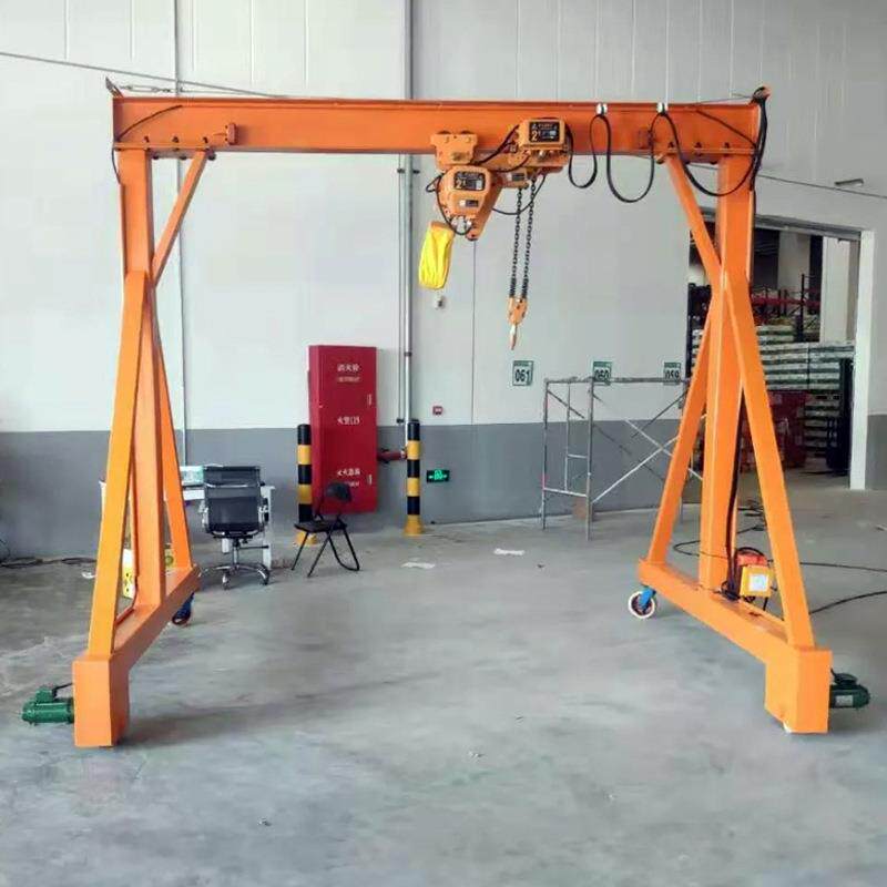 吨无轨道移动龙门架可直行后退门式起重机60度电动旋转龙门架