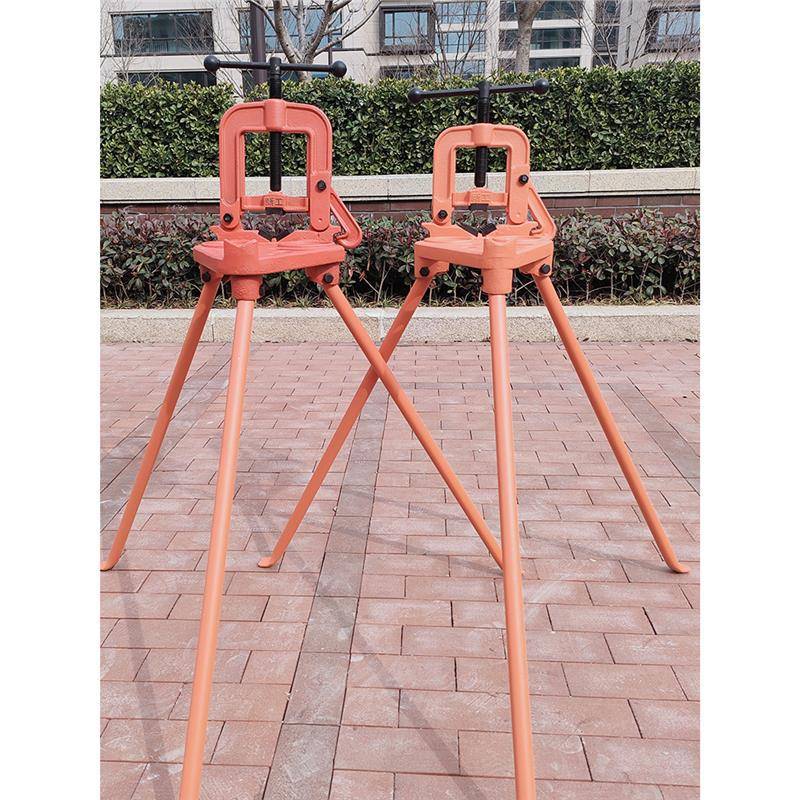 新工加重型管子台虎钳压力钳台钳龙门钳龙门架镀锌管道工具钳子
