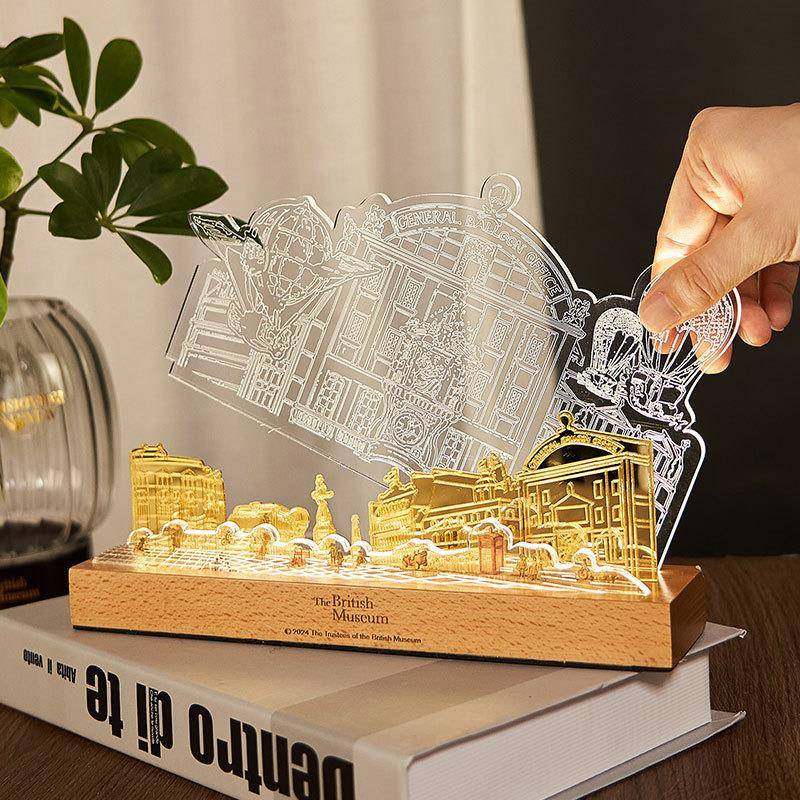 大英物博馆569欧洲文化术系列热小气球亚艺克力分层夜灯摆件,家装灯饰光源,小夜灯,淘宝优惠券,粉丝福利购,淘宝优惠卷