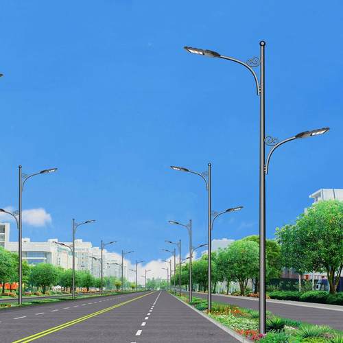 路灯杆源头厂米8米1家720W高UKY低臂路灯大功率市价电led双臂路灯