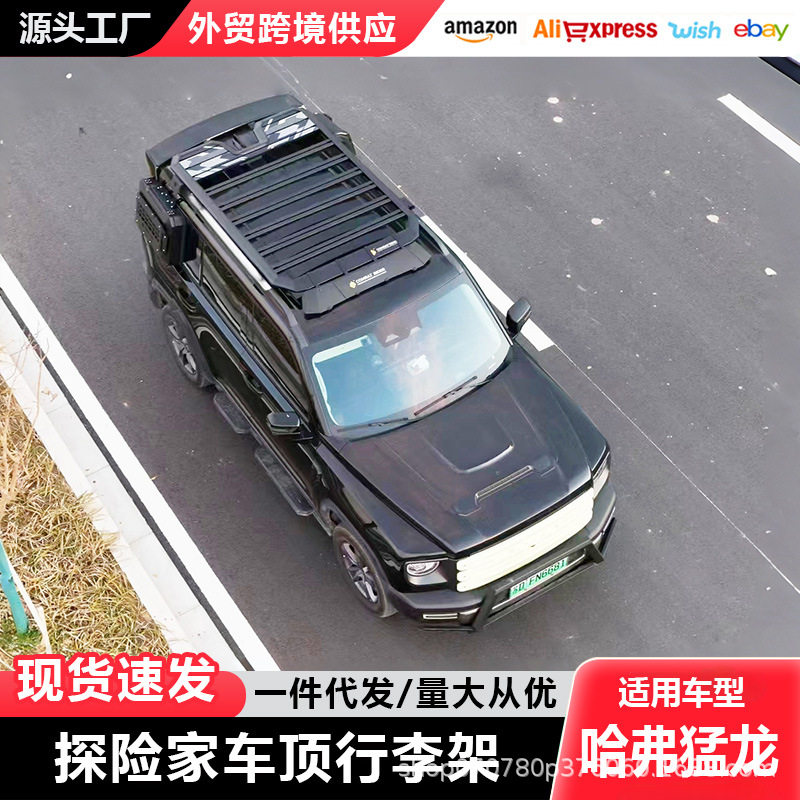哈弗猛龙车顶行李架爬梯侧账越野改装车顶平台户外储物架旅行架