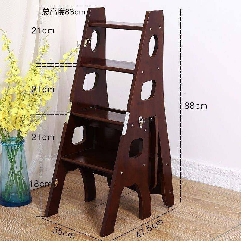 实板木踏梯子家用折叠梯椅凳两用椅子室内登高VPA楼子梯多功能人,居家日用,家用梯,淘宝优惠券,粉丝福利购,淘宝优惠卷