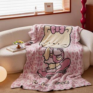 设师款毯边绒多功能盖毯办半公室午睡汽车盖毯家20250805居沙发计
