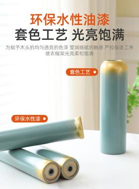 实木衣帽架落地卧XTG衣式室家用挂架中式立简易衣服挂衣杆客厅包