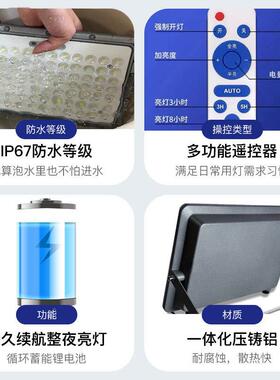 升铝壳院太阳能户外灯庭防灯家用室内905照明水超亮级led路灯高品