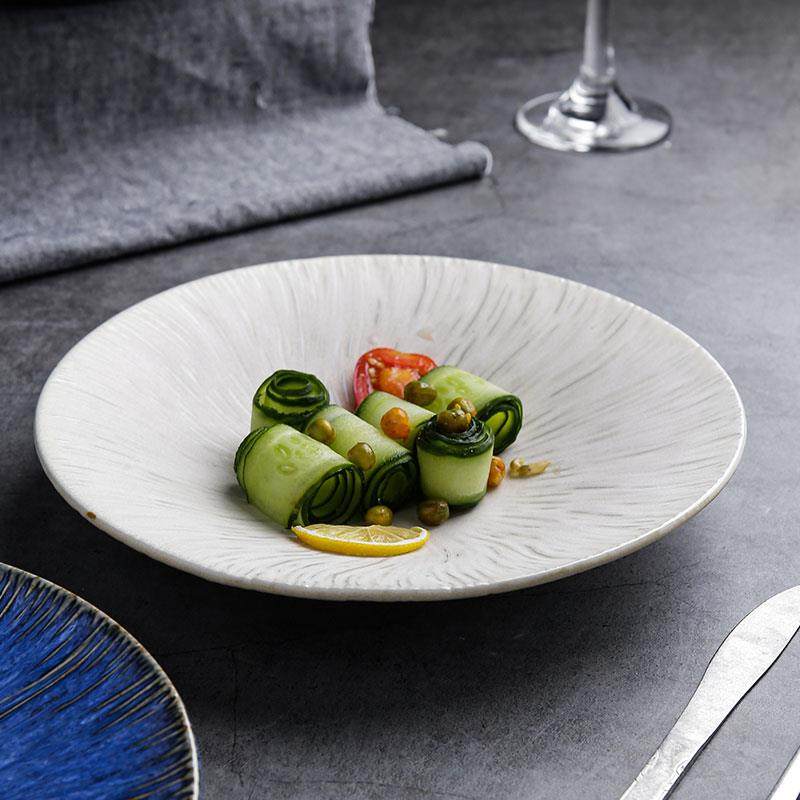 日式复瓷古BWL创意盘陶8.5英寸汤盘菜盘沙拉盘水果家用大饭盘西餐,餐饮具,盘,淘宝优惠券,粉丝福利购,淘宝优惠卷