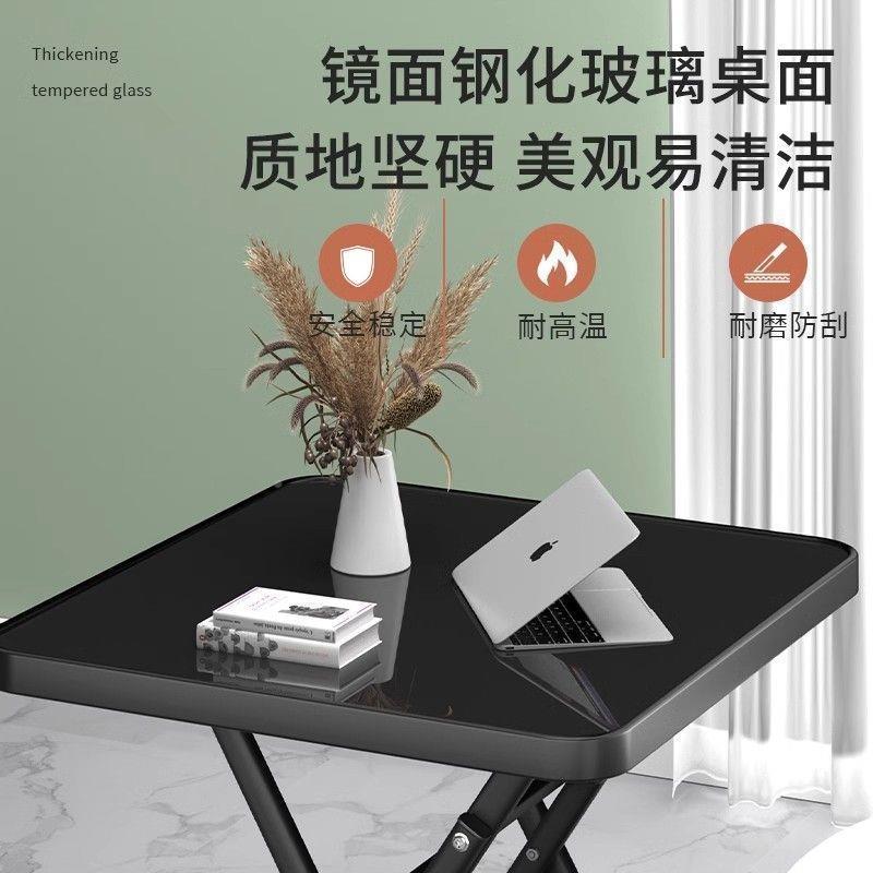 折叠桌子餐桌用小户型易阳方台四桌家户MZH外摆摊吃饭桌出简租屋