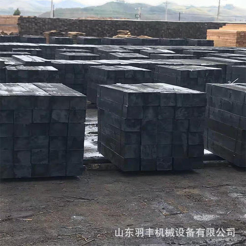 吊车新枕木矿用防腐油浸松木轨道路枕支腿垫木工地设备园林道路木