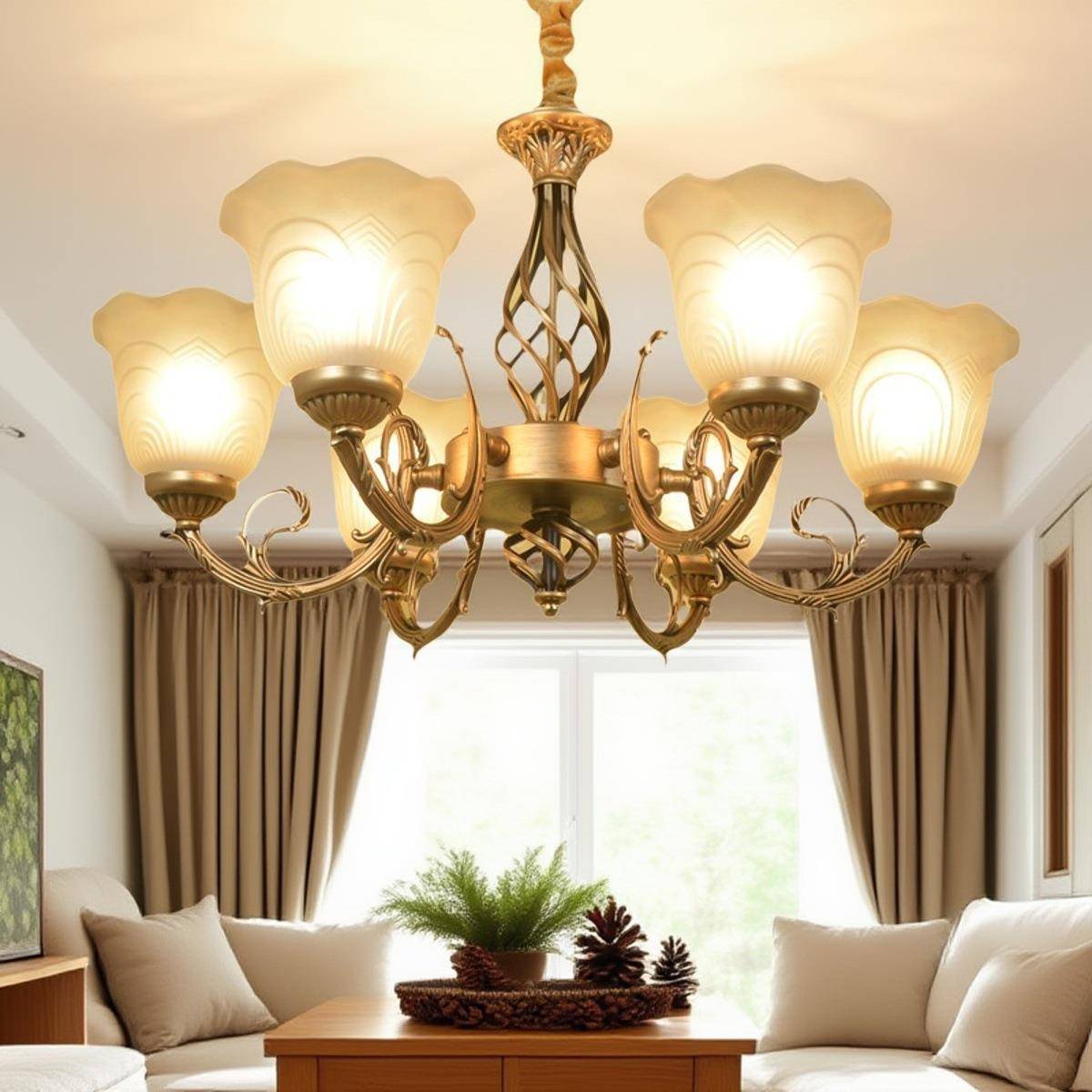 欧式铁艺吊灯美式古铜色返古11铺古客厅餐店厅卧室商用灯饰灯复具