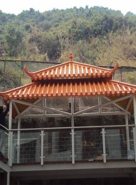 玻璃钢仿古KZW青瓦仿琉璃瓦业厂FRP复直古瓦玻专璃钢瓦实惠家销