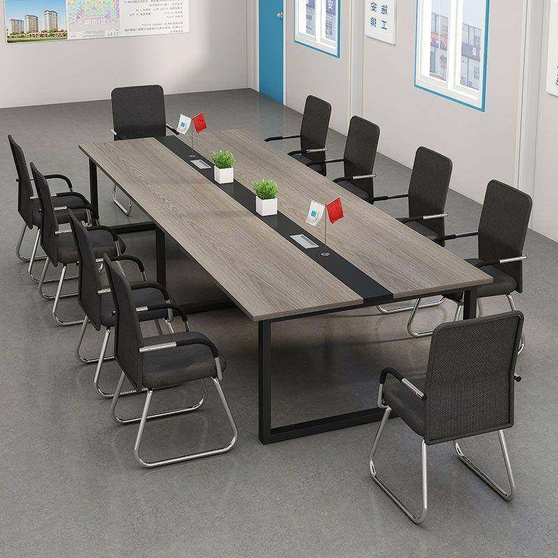 会议桌长桌办公椅组无品牌/合简现代约会议室套装型大小型开会桌