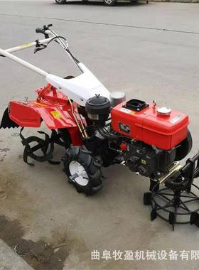 8马力风冷手扶式耕旋机柴四驱沟微油耕机大棚开DIG耕整培土机