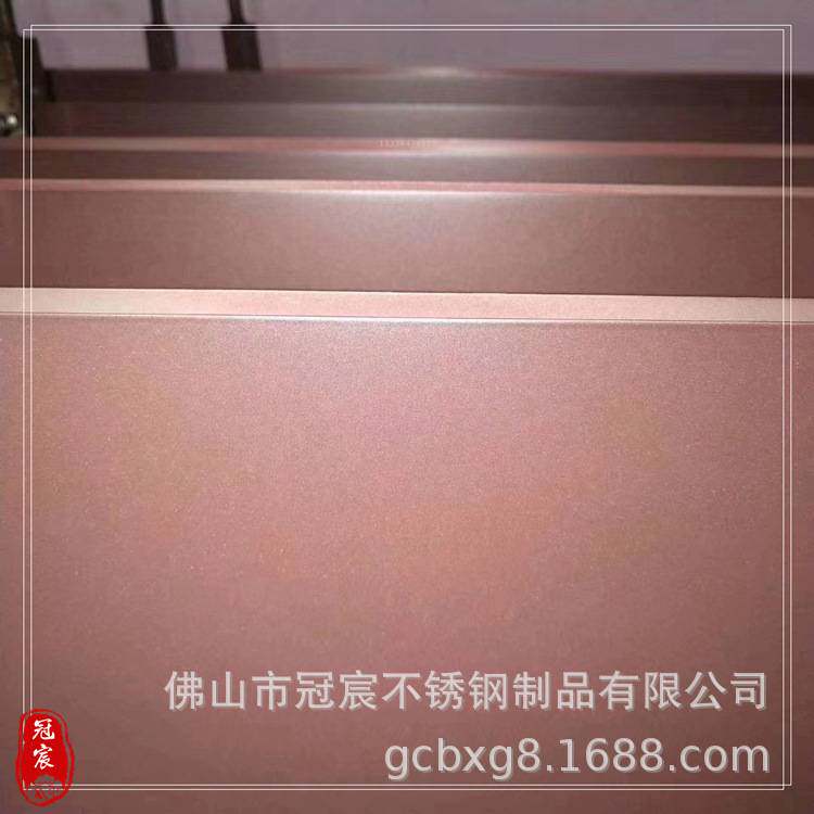 橱柜门烤漆转印中国红不锈钢板 纳米色油红色喷砂板 201不锈钢
