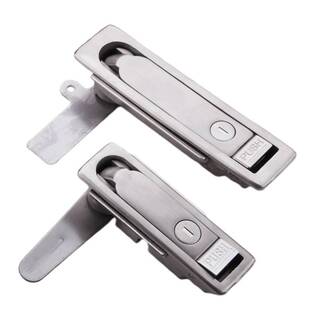 304不锈钢MS713配电箱机锁方形开关柜锁动力控制柜门MS712平面锁