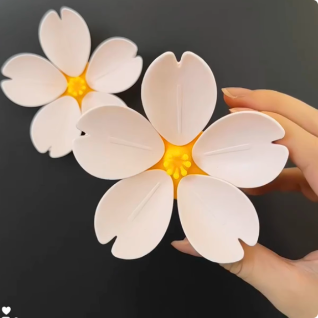 樱花磁吸封口夹冰箱贴高颜值创意3d立体食品袋夹子食品袋夹密封夹
