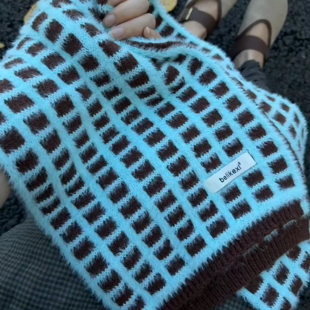 宝蓝色围巾韩系氛围感女款秋冬季2025新款双面高级感围脖冬天保暖