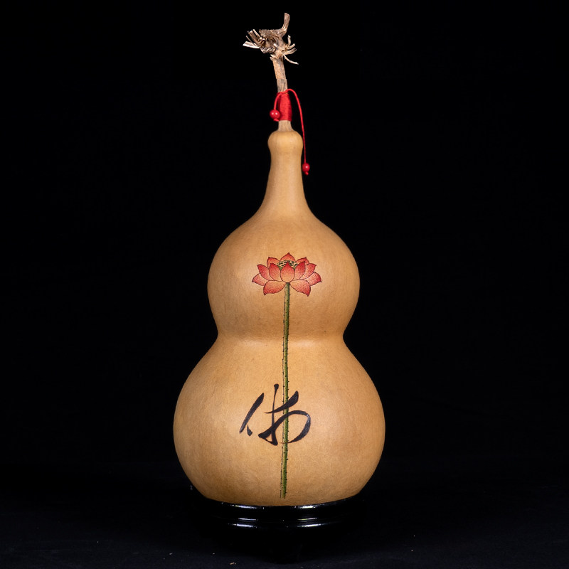 葫仙天然小葫芦挂件手工艺烙画针刺针画雕刻家居摆件汽车挂件挂饰