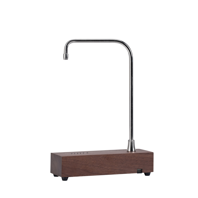 胡桃木电动抽水器桶装水定量上水器充电插电两用式自动吸水出水器