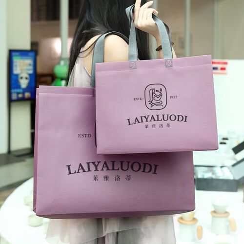 加厚服装店袋子覆膜无纺布袋定w制手提袋礼品包装袋购物袋定做LOG