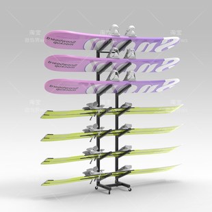 雪板挂架收纳架雪板壁挂支架单板存放架雪板挂架展示架放滑板架