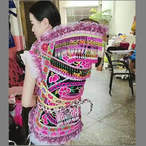 云南贵州传统老式宝宝背带婴儿后背式背扇简易外出T背袋背被四季