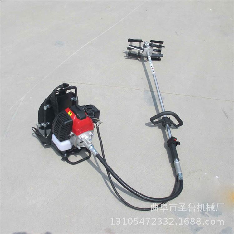 厂促品揹负式四行程割草机 多功能水稻割灌机 农用旋耕锄地机厂品