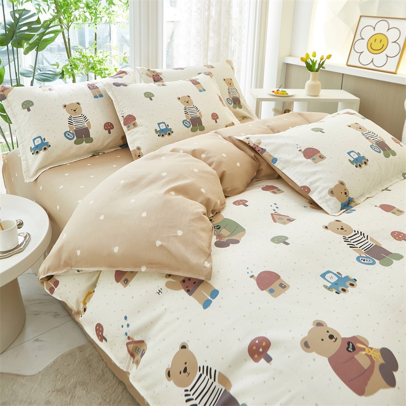 简约被套单件全棉单人学生宿舍三件套150x200x230cm双人被罩