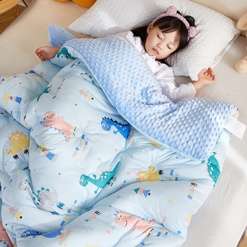 儿童豆豆毯子新生婴儿毛毯加厚冬季宝宝豆豆被秋冬V推车盖毯小被
