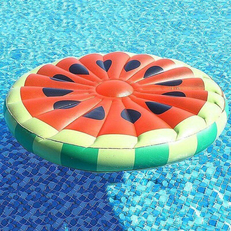 夏日度假水上充气西瓜超大浮排游D泳圈浮床漂浮气垫水上拍照道具