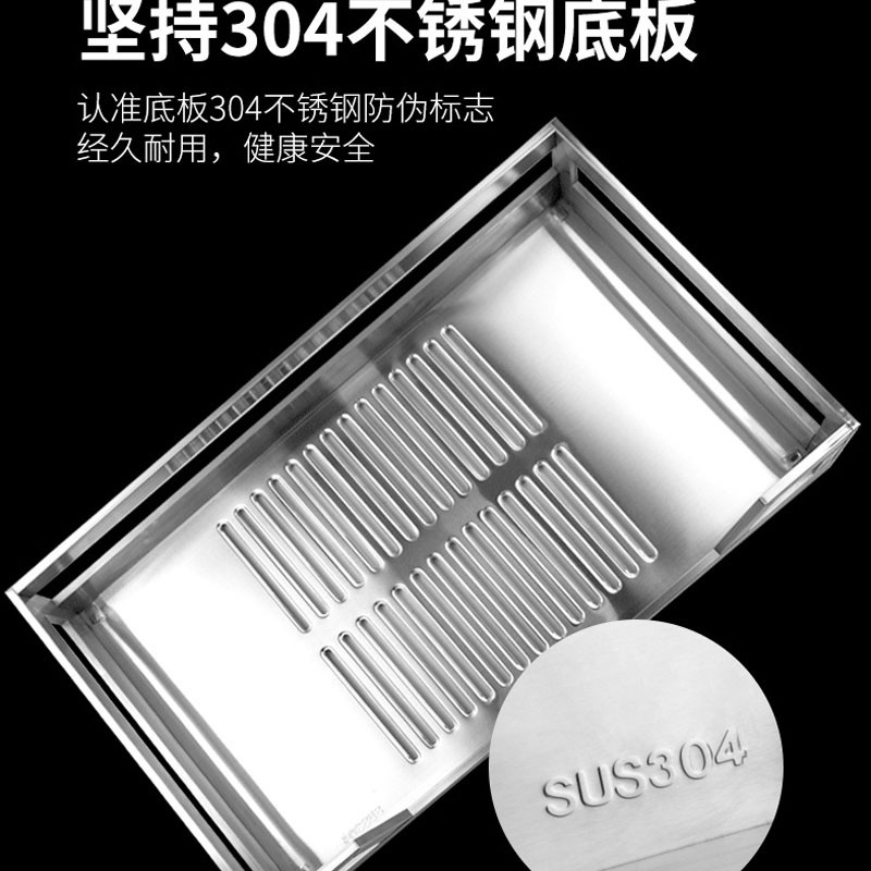 厨房阻尼缓冲置物沥水收纳拉w篮橱柜304不锈钢双层抽屉式碗碟架