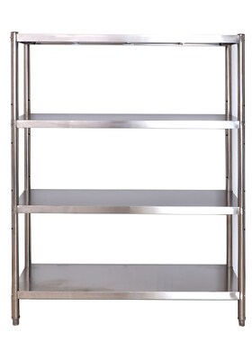 不锈钢4层置物架微波炉3厨房酒店饭店收纳架阳台货架Y加厚定做加