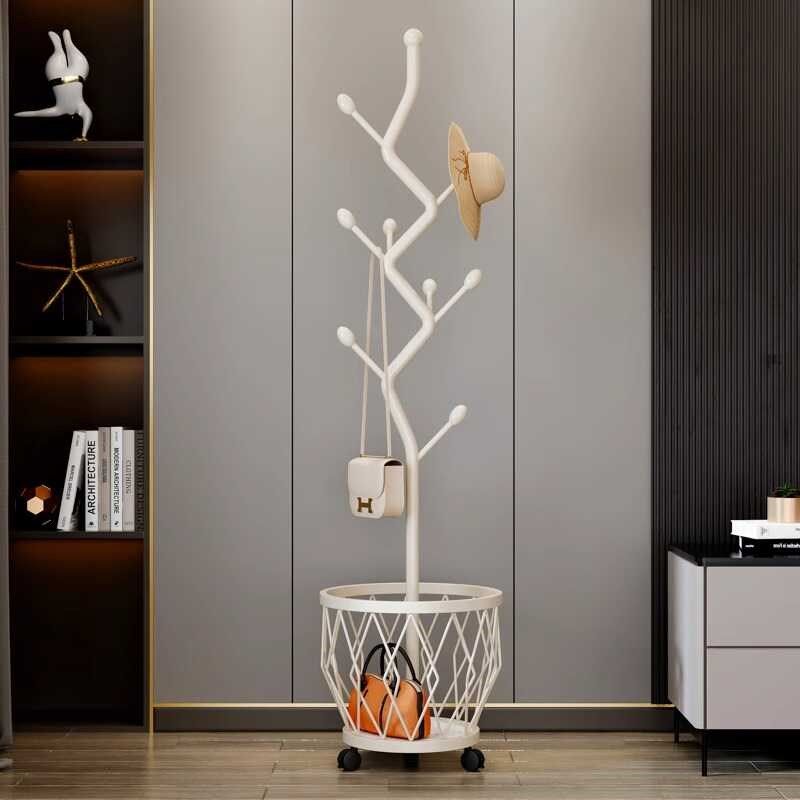 意式奶油风衣帽架落地晾衣架卧室酒店可移动家用凉晒转角置物架子,住宅家具,自由组合衣柜,淘宝优惠券,粉丝福利购,淘宝优惠卷