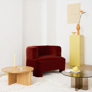 北欧极简设计休息区洽谈休闲咖啡沙发椅DARREL/达雷尔扶手椅