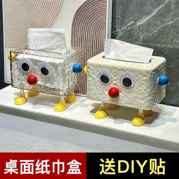 创意可爱家用客厅茶几摆件纸盒抽盒桌面餐巾纸收纳盒弹簧纸巾盒YL,收纳整理,首饰盒,淘宝优惠券,粉丝福利购,淘宝优惠卷
