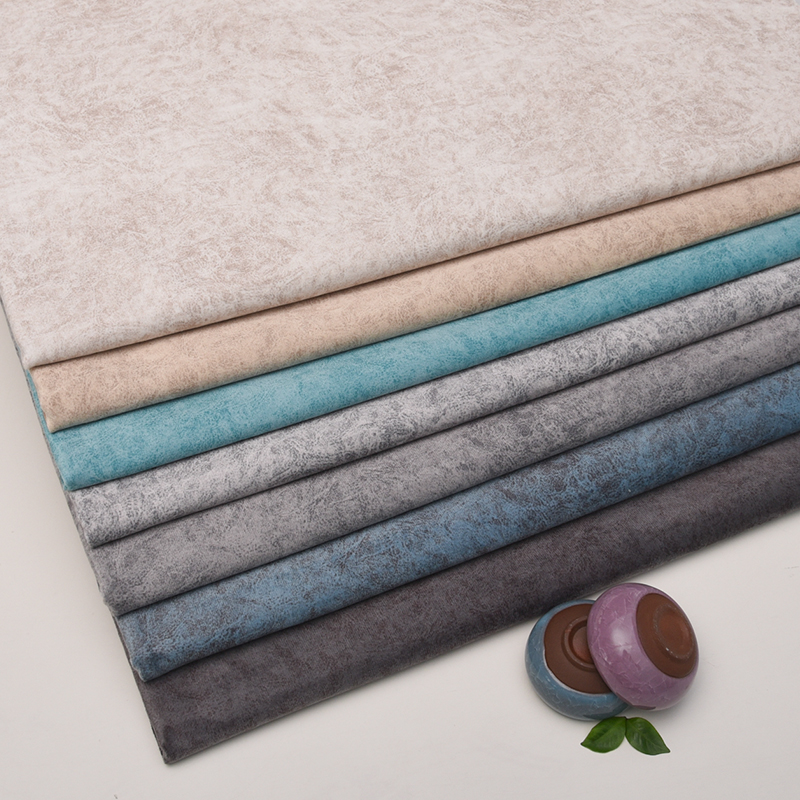 素色荷兰绒面料沙发布料加厚印花短毛绒布坐垫套软包硬Z包背景布