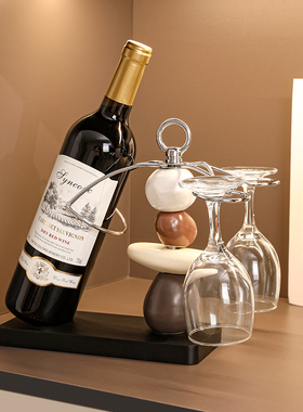 时来运转红酒架酒柜摆件现代客厅餐边H柜电视柜装饰品乔迁新居礼