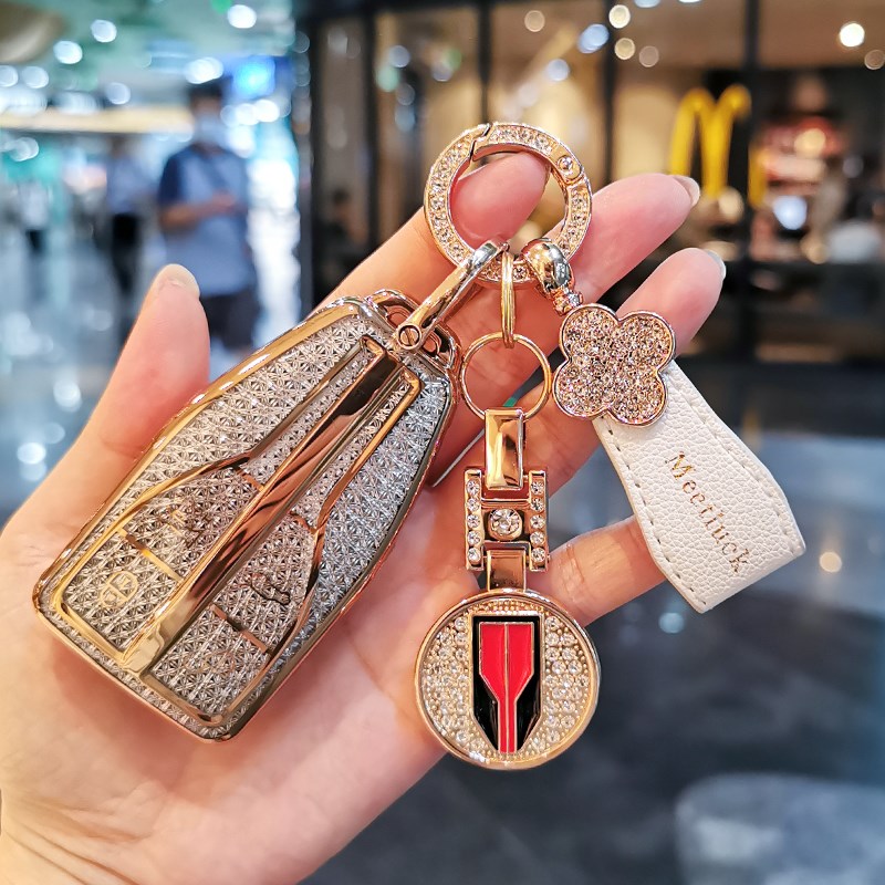 适用红旗HS5钥匙套H5车qH9扣HS7壳H7专用2024款2023高档22款男