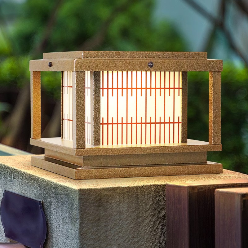 太阳能柱头灯户外防水q别墅庭院灯简约现代围墙花园大门两侧柱子