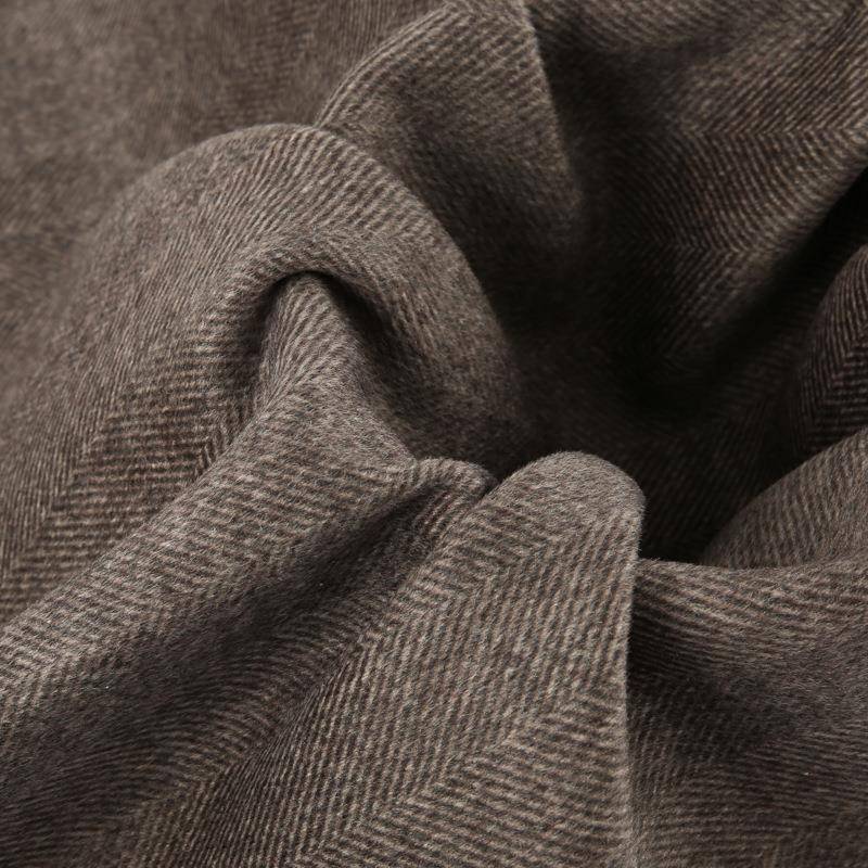 现货双面麦呢大人字毛呢面料秋冬粗家纺千鸟人字格KXX纹羊绒布厂