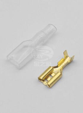 DJ622-63A平孔板双带.点直簧插接线JWW端子汽车插电源连接器袋装