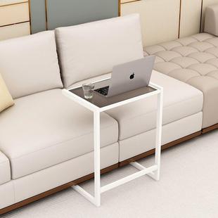 轻奢奶油风沙发边用小边动656桌床边C型可移电多角脑边几卧室铁艺