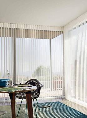 xt梦幻帘垂直室帘竖百叶窗帘卧y客厅阳F75HT8J7智台家用电动能语